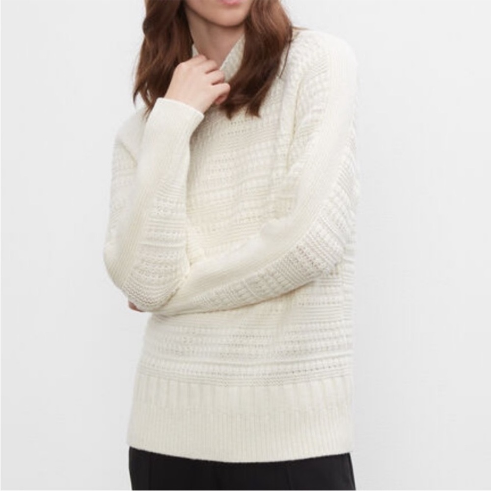 Club Monaco Cream Cashmere & Wool Sweater NEW!